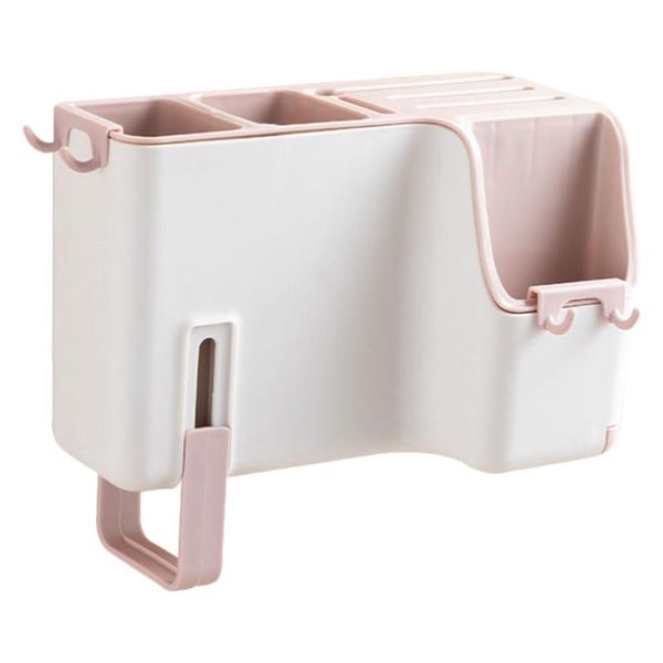 

storage bottles & jars 1pc wall-mounted chopstick holder kitchen supply cutter rack cage cutlery for home