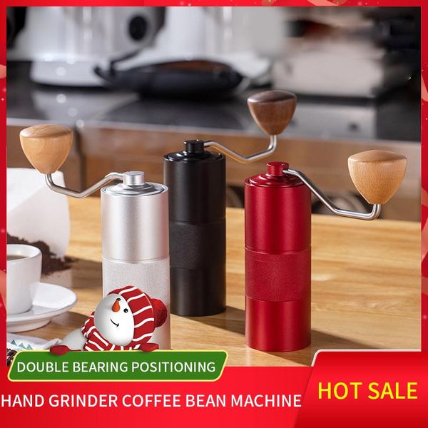 

manual coffee grinders grinder aluminum stainless steel burr usage bean, corn, nuts, spice milling machine