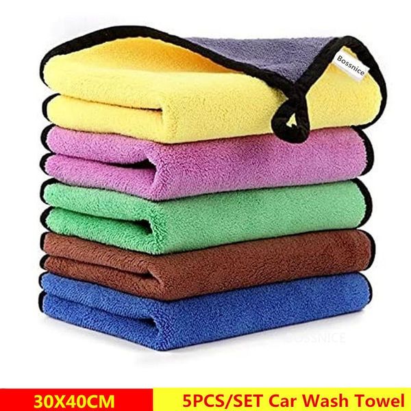 

car sponge 5pcs professional premium microfiber towels for household cleaning and washing, highly absorbent, lint- streak-free