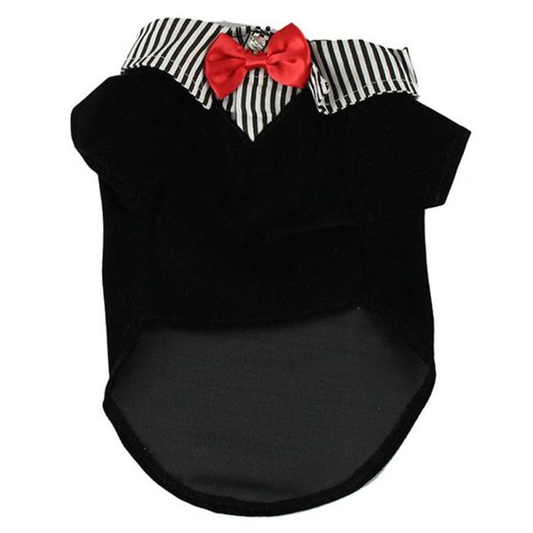 

dog apparel pet clothes puppy dress spring style:red bow tie tuxedo sizes:xs