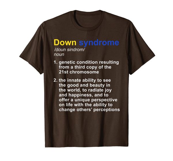 

Down Syndrome Definition Costume Syndrome Awareness Gift T-Shirt, Mainly pictures