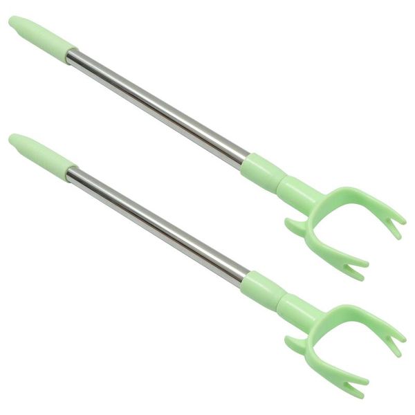 

hangers & racks 2pcs retractable clothes pole sturdy drying rod durable fork