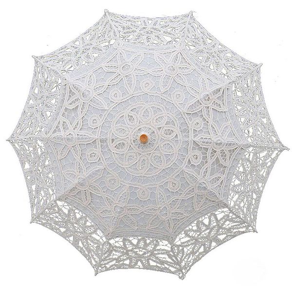

fans & parasols fashion sun lace umbrella parasol embroidery bride white wedding ombrelle dentelle parapluie mariage