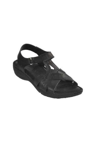 

sandals 21301 black women genuine leather