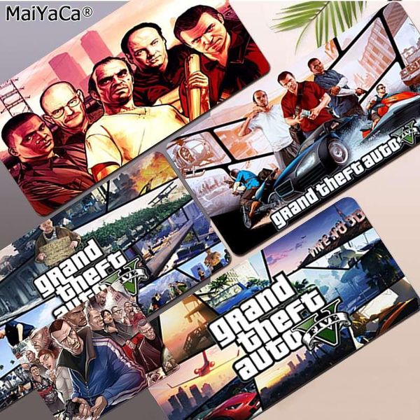 

mouse pads & wrist rests maiyaca boy gift pad grand theft auto rubber durable deskmousepad large keyboards mat