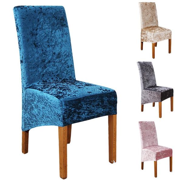 

chair covers decorative velvet plush stretch dining slipcovers for home restaurant