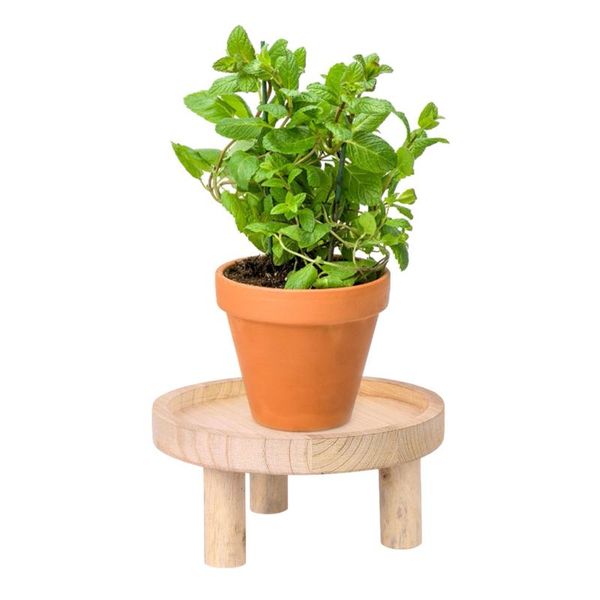 

wooden plant stand stable durable succulent flower pot holder outdoor garden display shelf planters & pots