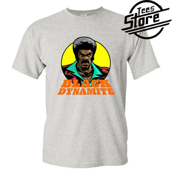 

new black dynamite action comedy movie men's grey t-shirt size s-3xl, White;black