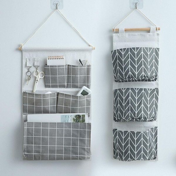 

storage bags cloth hanging bag home dormitory pocket behind doors multi suspended layered