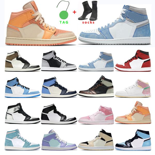 

mens basketball shoes 1s jumpman 1 university bule hyper royal dark mocha purple pulse pink glaze women wport sneaker trainer outdoor