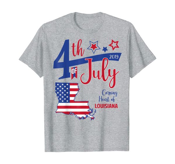 

4th Of July 2019 Louisiana American Patriotic T-shirt, Mainly pictures