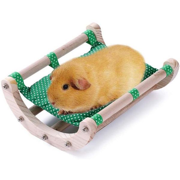 

small animal supplies wooden detachable frame hamster guinea pig bed house sofa playing toy rocking nest hammock cage products r