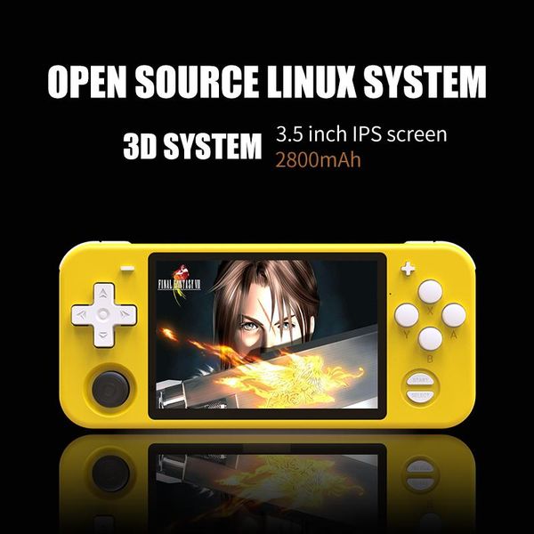 

handheld game console children's educational toys open source 2021 yellow portable players