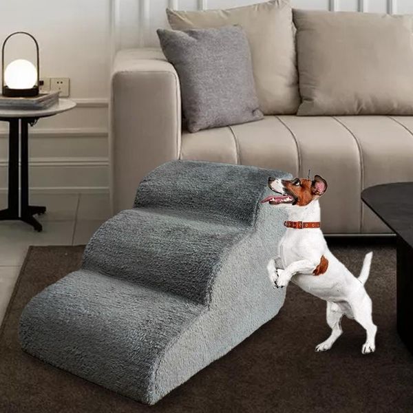 

kennels & pens 3/4 tiers steps dog stairs pet for dogs cats house ramp ladder anti-slip removable washable supplies