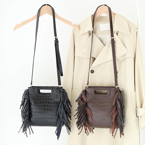 

tassel brief classic handbags female women trend shoulder bag bags ladies daily fringe hand purse stylish cross body