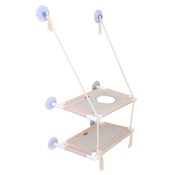 

cat beds & furniture double-deck pet bed swing hammock sucked type sleeping supplies