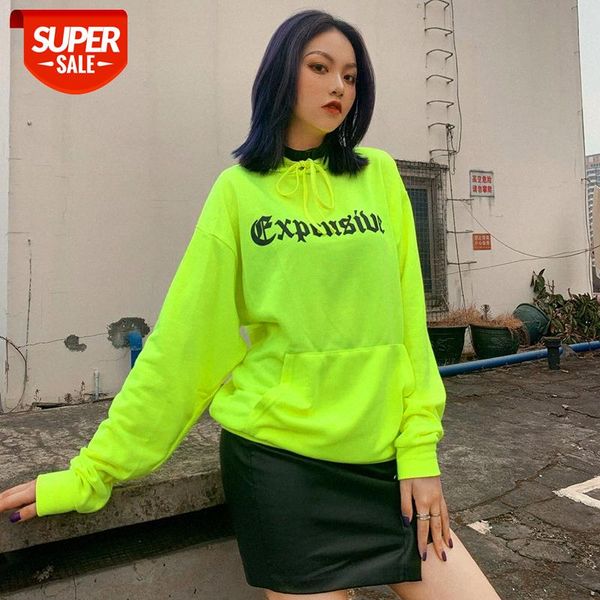 

ladies' explosive long-sleeved printed and loose sweater #wg7z, Black