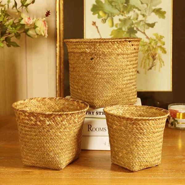 

storage baskets basket fruit flower pot nordic style plant hand-woven collapsible garden weddingbasket