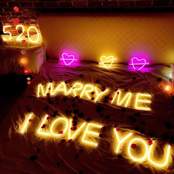 

night lights led neon alphabet light 26 letters number sign diy wall hanging lamp for christmas romantic wedding birthday party