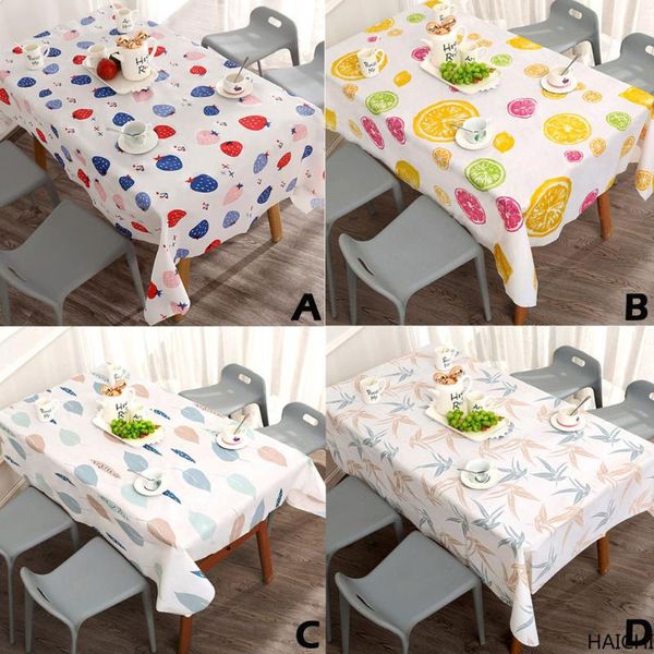 

waterproof tablecloth rectangle dinning table cover for home events decorative oil proof toalha de mesa decoracao cloth