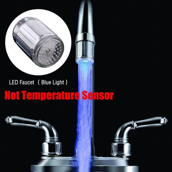 

water faucet stream light bathroom accessories kitchen shower tap nozzle head 7 color change temperature sensor faucets