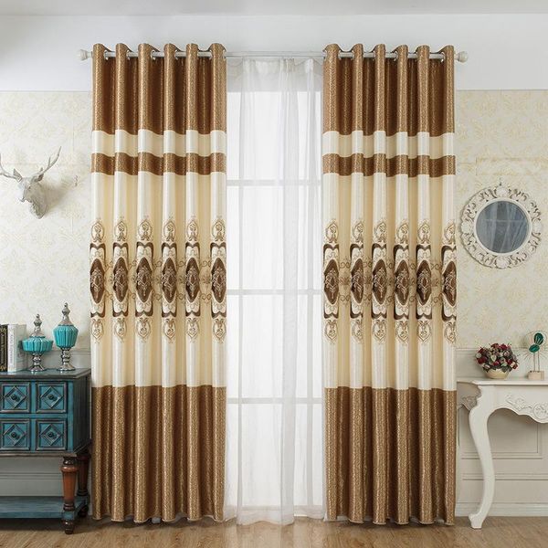 

curtain & drapes european style embroidery stitching pretty and luxurious shading custom made for living dining room bedroom