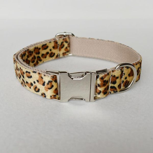 

dog collars & leashes leopard print collar personalized retractable combo set, for dogs engraved neck belt