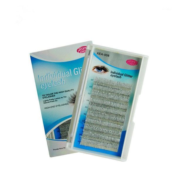 

false eyelashes fashion strips glitter shimmer fake lashes professional individual silver eye makeup accessories1