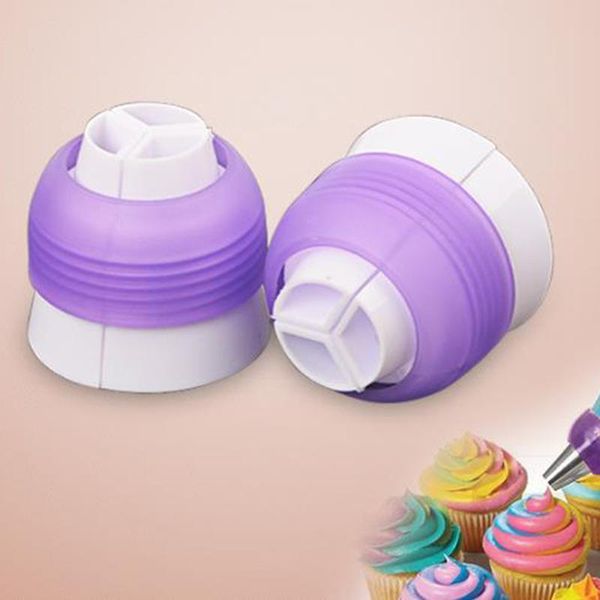 

for cupcake fondant cookie icing piping bag russian nozzle converter coupler cake cream pastry adapter baking & tools