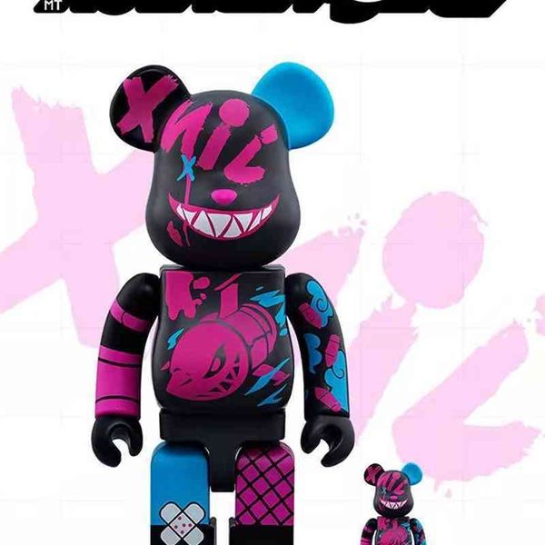 

4535bearbrick 1000% hero league lol jinx hand made building block bear joint name living room decoration violent