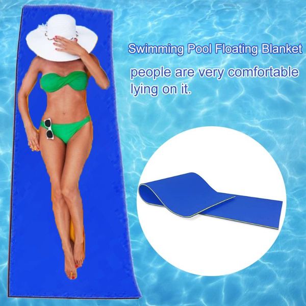 

2/3 layer anti-tear xpe foam floating pad durable water entertainment equipment soft swimming pool float mat & accessories