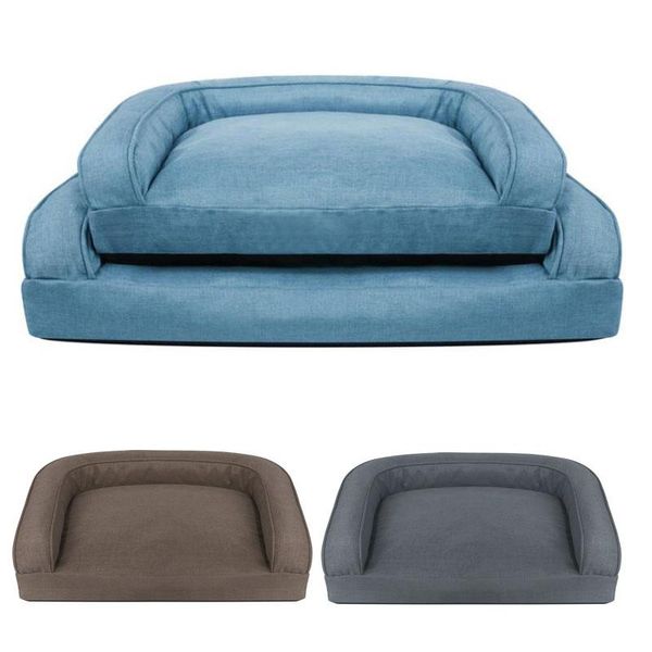 

kennels & pens washable cotton linen dog cats bed sofas puppy bichion dogs sleeping mat kennel durable pet house for spring winter all seaso