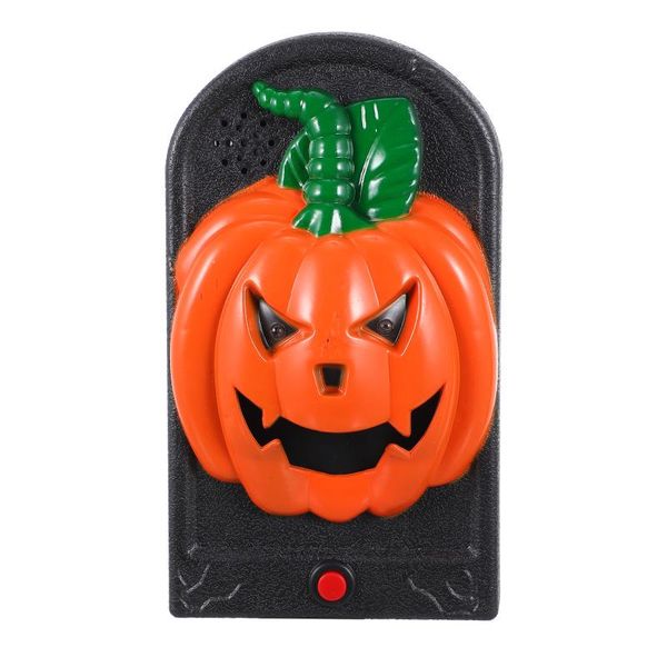 

doorbells 1pc horrible pumpkin doorbell glowing decor prop