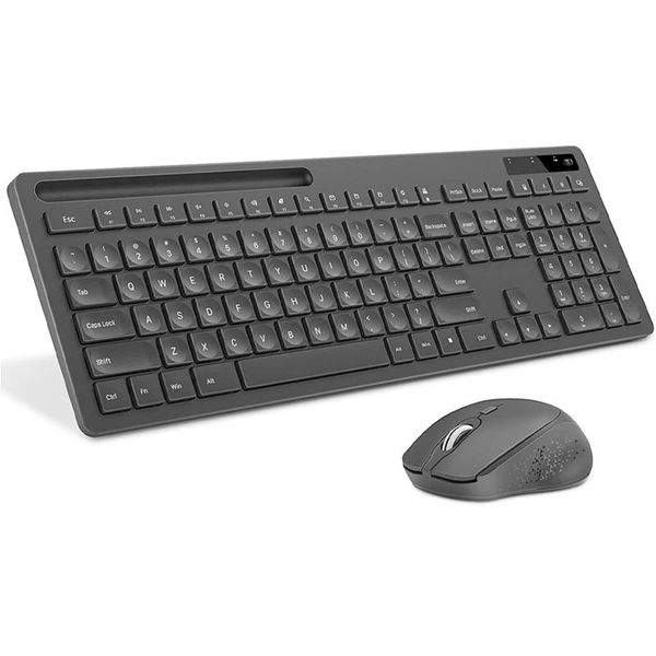 

keyboard mouse combos wireless and mouse, 2.4ghz mute usb combo, full-size