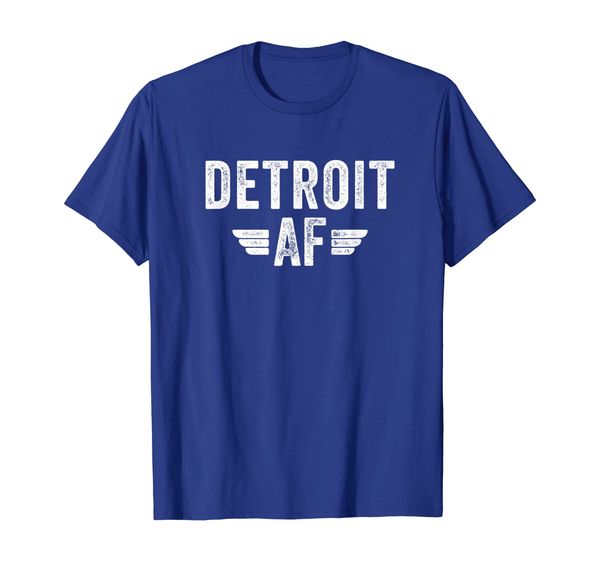 

detroit af t-shirt motor city michigan souvenir, White;black
