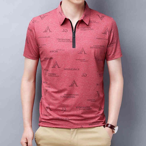

men's t shirts 2021 cardan korean half zipper lapel thin short sleeve polo, White;black