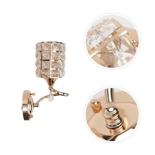 

wall lamp 1pc restaurant decorative crystal fashion light ornament (golden)