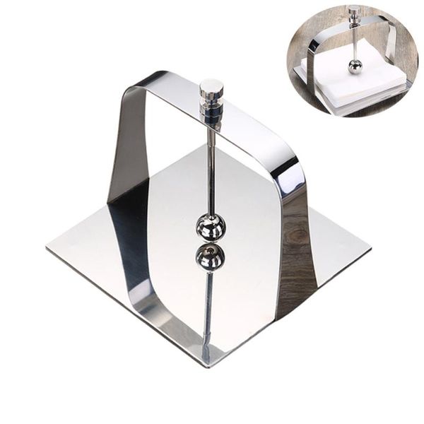 

tissue boxes & napkins stainless steel napkin holder counterpaper towel decorative stand (style a) - 13.5x13.5cm