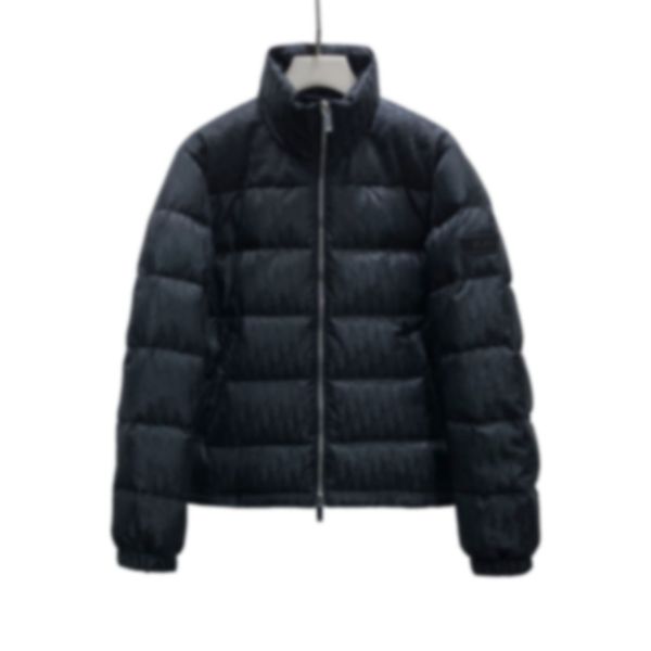 

famous luxury men goose down jackets north winter coat loose-fitting bread d classic full print suit comfortable and warm jacket man clothin, Black