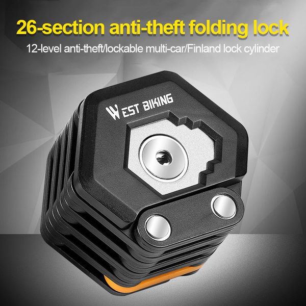 

bike locks folding lock bicycle mountain electric car chain motorcycle battery anti-theft key accessories