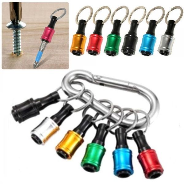 

professional hand tool sets 6pcs 1/4inch hex shank screwdriver bits holder extension bar tough keychain drill screw adapter quick release dr