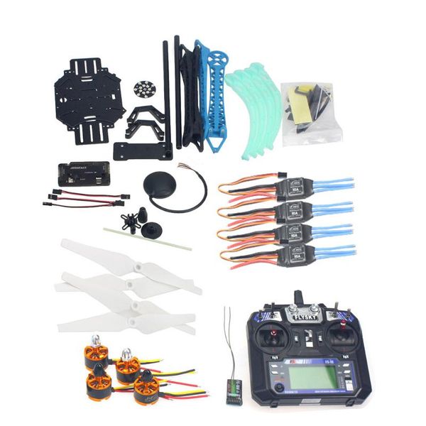 

drone quadrocopter 4-axle aircraft kit 500mm multi-rotor frame 6m gps apm2.8 flight control flysky fs- transmitter f08151-m drones