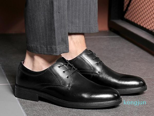 

designer- men genuine leather dress shoes fashion men casual walking flat comfortable running skating white black simple fashion canvas