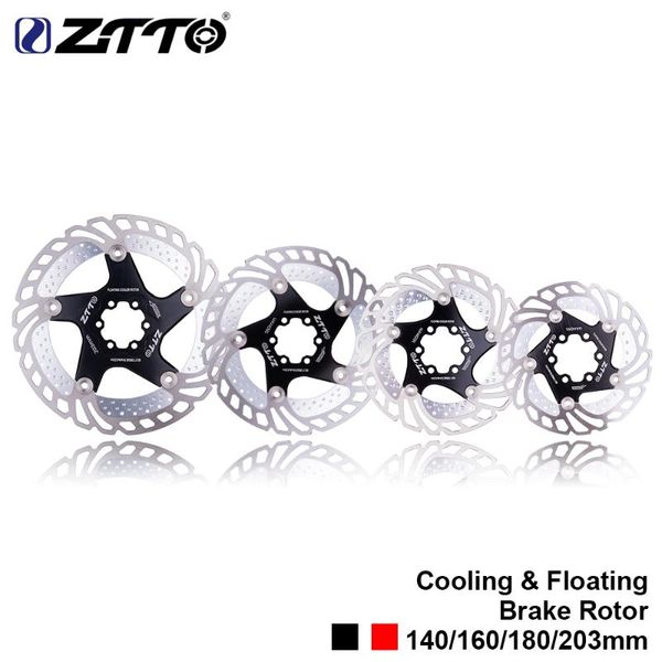 

bike brakes ztto 140/160/180/203mm mountain road disc brake quick cool down bicycle stainless steel cooling floating rotor