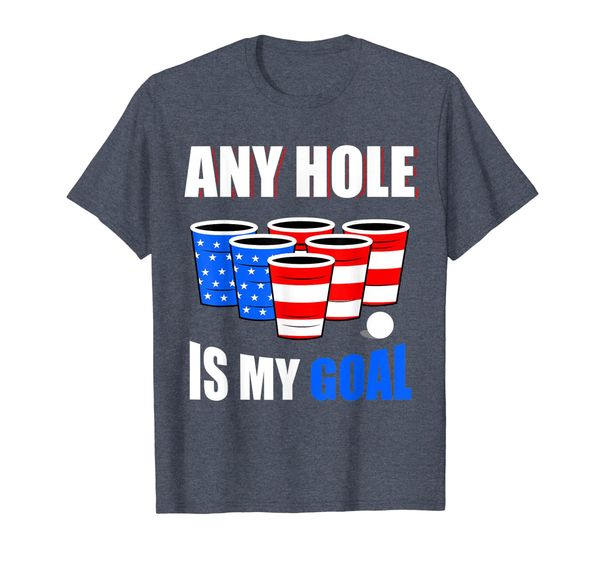 

4th Of July Shirt Any Hole Is My Goal USA Cup Beer Pong Tee, Mainly pictures