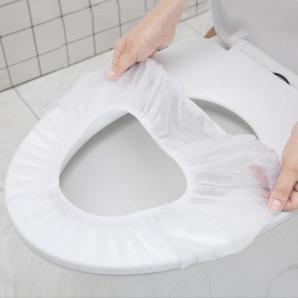 

bath accessory set 5pcs disposable toilet seat cover mat travel el sanitary safe non-woven fabric portable pad bathroom accessories
