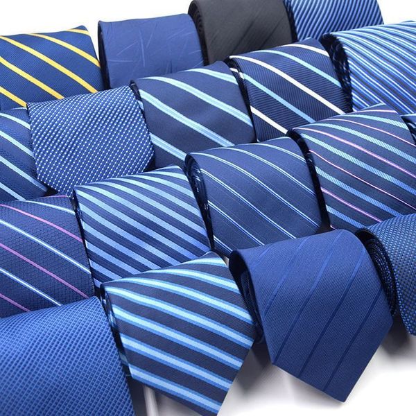 

formal stripe printing business suit tie korean style gifts for men, Blue;purple
