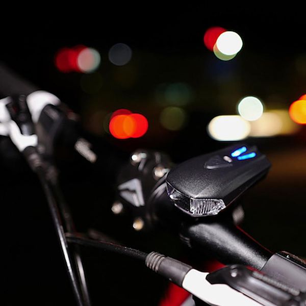 

warning intelligent induction vibration usb charging night riding dead bike speedometer front lights cycling headlight 7.9