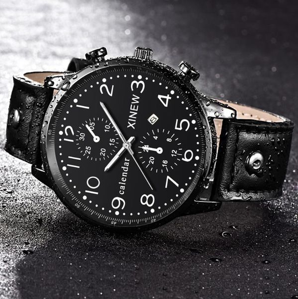 

wristwatches xi fashion simple brand men watch sports date analog quartz leather alloy mesh mens clock quatrz wrist watches reloj hombre, Slivery;brown