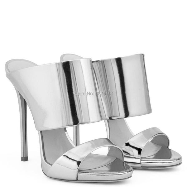 

dress shoes rose gold patent leather shiny blue slim sandals summer platform heels ladies, Black